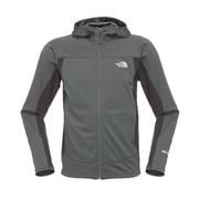 The North Face Mens Cipher Hybrid Hoodie, Asphalt Grey